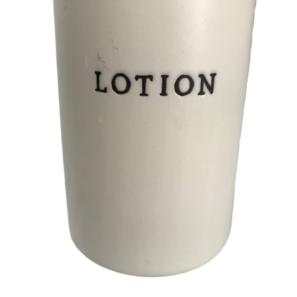 MAGNOLIA Hearth and Hand Lotion "Lotion" Soap Dispenser Beige / Black. - Picture 2 of 7